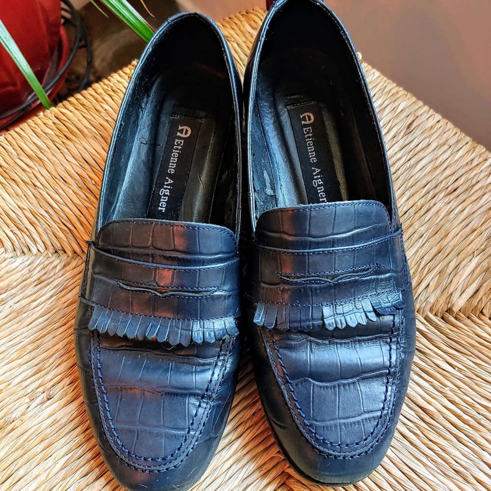 Etienne Aigner Woman's Navy blue shoes Size 6.5